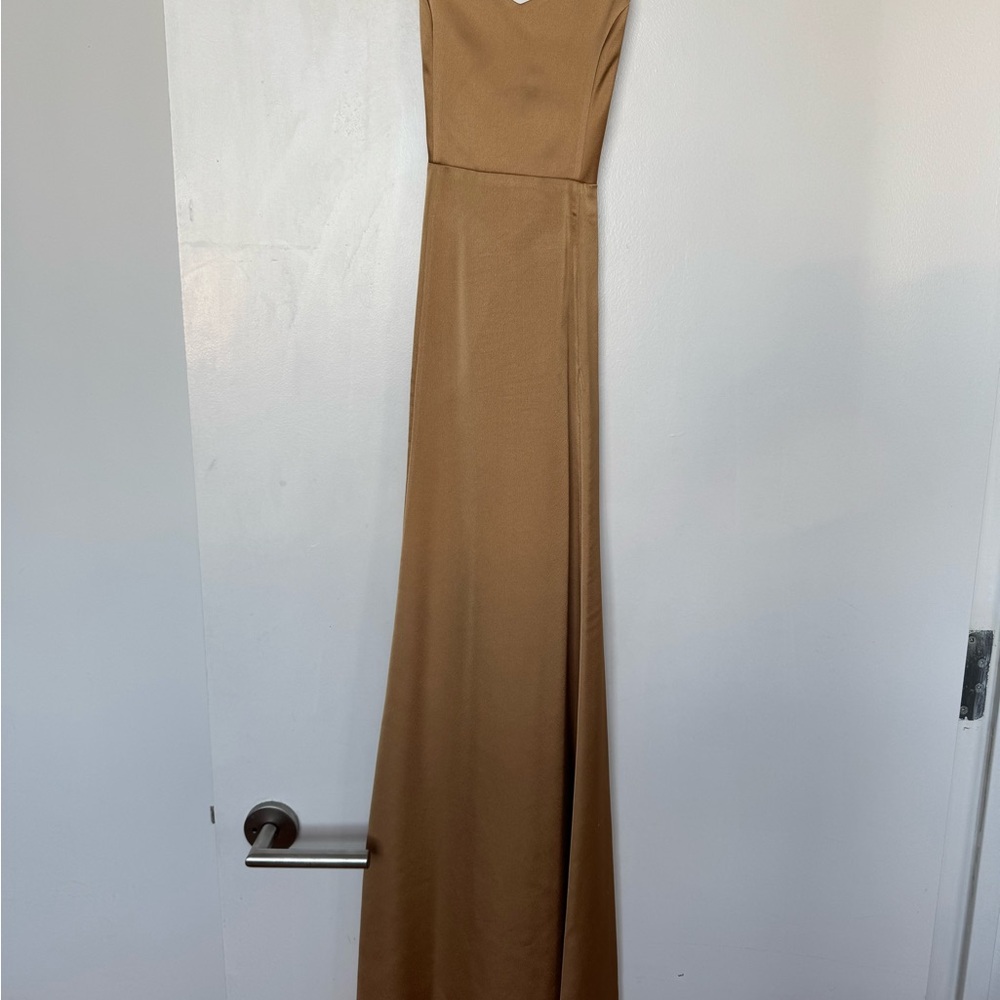 Show Me Your Mumu - Godshaw Goddess Gown - True Gold Luxe Satin